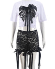 3D Butterfly Print Loose Top and Shorts Set