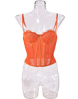 Nazada Sexy Lace Bodice Backless Camisole