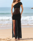 Summer Beach Travel Asymmetrical Dress