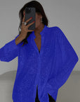 2026 New European and American Sequin Shirt