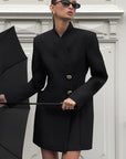 Stylish Black Slim Fit Short Dress for Women
