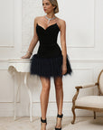Chic Strapless Mini Dress with Ruffled Hem