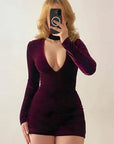 Sexy Long Sleeve Slim Jumpsuit for Women