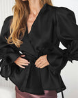 Chic Long Sleeve V-Neck Blouse for Women