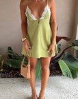 Sexy Deep V Lace Cami Dress for Women