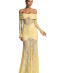 Summer Elegant Lace Backless Long Dress