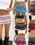 2026 Spring Y2K Women's Sexy Drawstring Mini Skirt