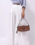 Simple Design Wide Leg Pants for Women