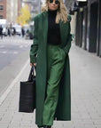 2026 Autumn Winter Women's Long Solid Color Coat