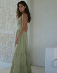Summer Sexy Cake Dress with Backless Design
