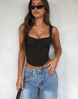 Chic Lace Trim Cami Top for Women