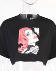 Trendy Short Sleeve Crop Top for Women