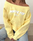Lemon Yellow Off-Shoulder Bow Top for Women
