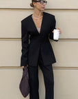 Elegant Black Suit Set for Women