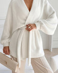 Elegant White Faux Fur Coat for Women