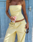 Casual Summer Pants Set with Sleeveless Top