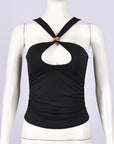 Women's Sexy Metal Decor Cami Top for Spring Summer