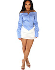 Stylish Long Sleeve Off Shoulder Shirt for Women