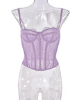 Nazada Sexy Lace Bodice Backless Camisole