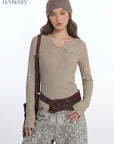 HeyHenry Vintage Slim Fit Long Sleeve T-Shirt