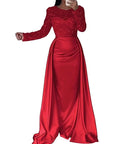 Elegant Long Sleeve Sequin Evening Dress for Women