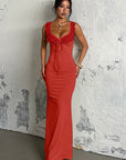 Sexy Ruffled Tie Waist Dress for Women