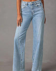 Fashionable Loose Fit Women's Wide Leg Jeans