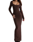 Spring Sexy Off-Shoulder Long Sleeve Dress