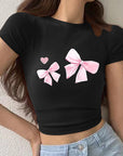 Summer T-Shirt with High Waist Pants