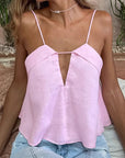 Trendy Pink Sleeveless Top for Women