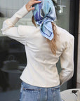 French Style Waist-Defined V-Neck Long Sleeve Coat