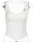 Summer Lace Waist-Defined Corset Top