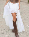 Chic Irregular Hem Chiffon Skirt
