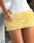 Stylish A-Line Mini Skirt with Decorative Details