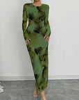 Elegant Floral Print Dress for Women