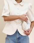 Summer Slim Fit Puff Sleeve Shirt for Women