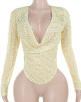 Trendy Long Sleeve Top with Unique Fabric