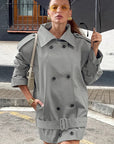 Vintage Double-Breasted Trench Coat for Women