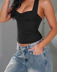 Sexy Halter Neck Knit Top for Spring and Summer