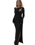 Elegant Hollow Design Long Dress