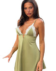 Sexy Deep V Lace Cami Dress for Women