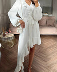 Chic Asymmetrical Ruffle Chiffon Dress