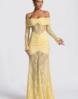 Summer Elegant Lace Backless Long Dress