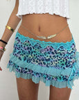 2026 Spring Y2K Women's Sexy Drawstring Mini Skirt