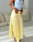 Fashion Women's High Waist Irregular Split Skirt