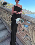 Elegant Solid Color Sleeveless Long Dress