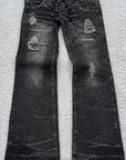 Vintage Y2K High-Waisted Flared Denim Pants