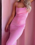 Summer Fashion Sexy Solid Color Maxi Dress