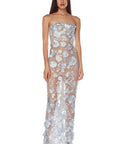 Elegant Lace Floral Bodycon Party Dress