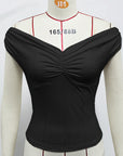 Off-Shoulder Ruffled Top for Women